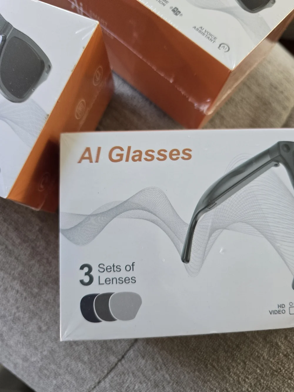 AI Glasses W/Video- In Time For The 4th Of July Interchangeable Lense